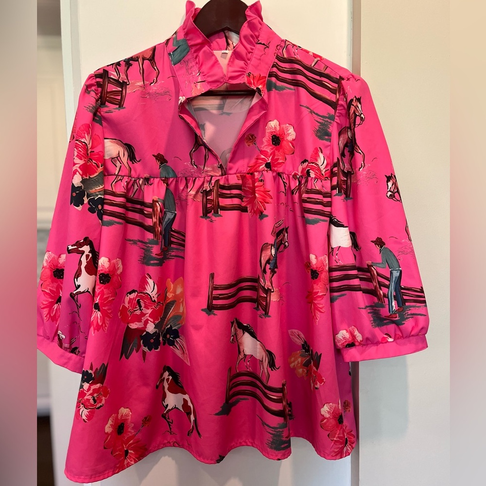NWOT Women's Ruffle Top - Picture 5 of 5